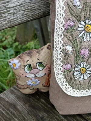 Душевный подарок! Сумка и котик кофейный. — Наталья Мигурская. Художник.