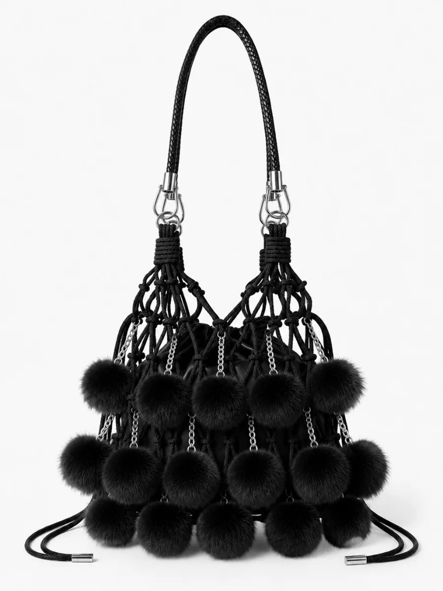 Авоська black FURRY — LU DESIGN, фотография 1