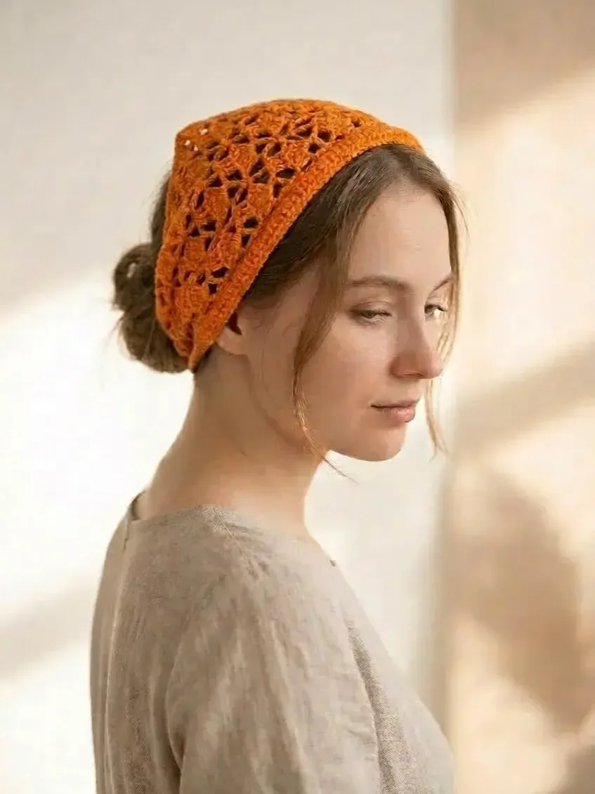 Ажурная вязаная косынка — KnitLit, фотография 4