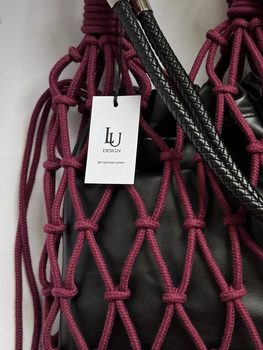 Авоська wine/black — LU DESIGN, фотография 2