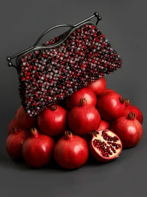 Клатч GRANAT на изогнутом фермуаре — Dashkozak accessories