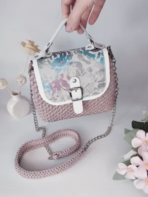 Сумочка Little саквояж "Вечерний букет" — TanitaStyle модное вязание