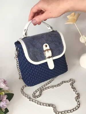 Сумочка Little  саквояж "Сияние ночи" — TanitaStyle модное вязание