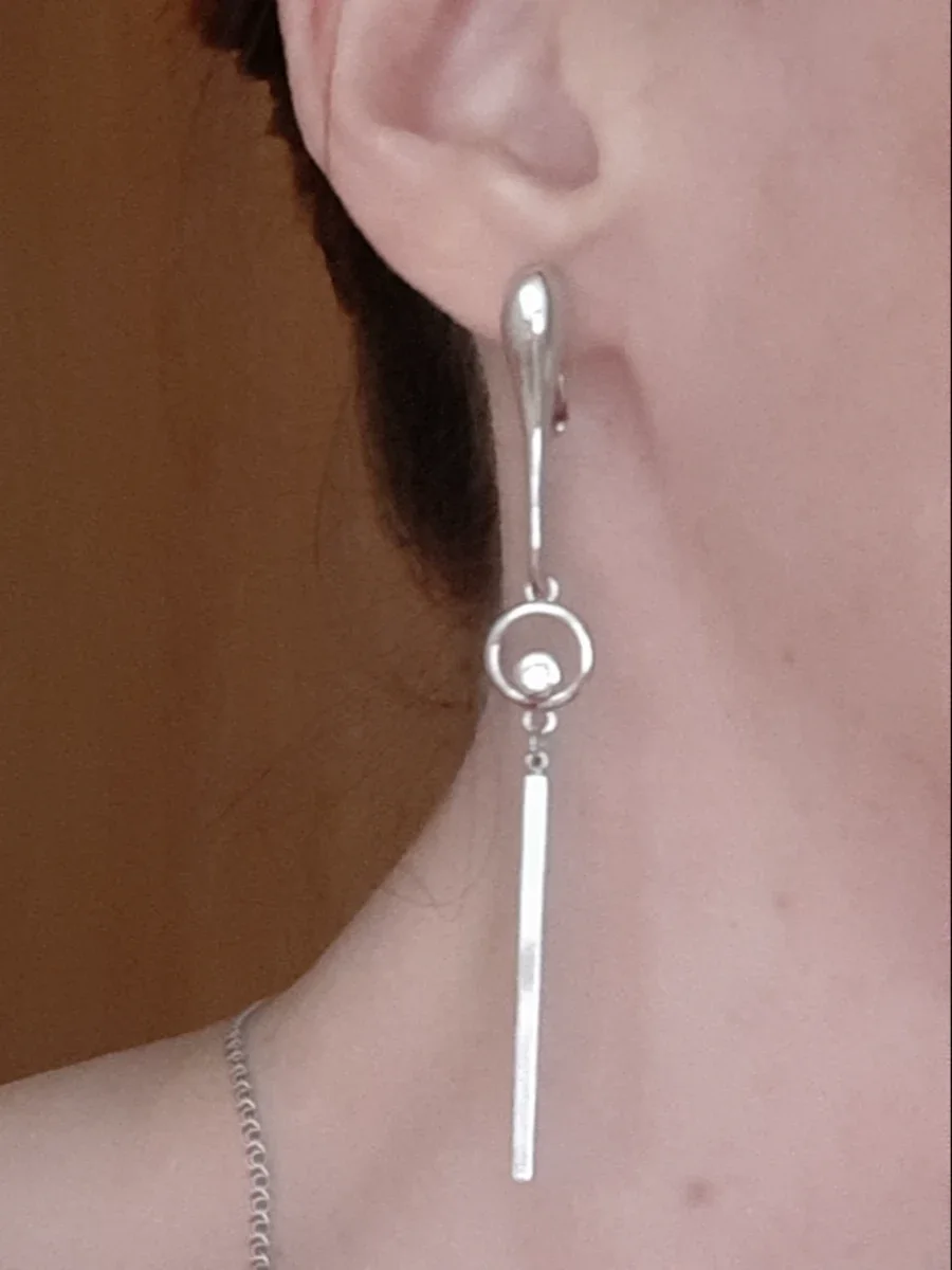 Серьги с фианитами — КамнеМания, фотография 2